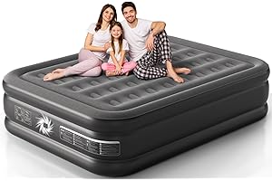Air Mattress Queen Size with Built-in Pump - Colchones Queen Inflables