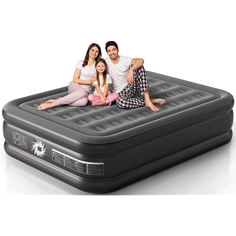 Air Mattress Queen Size with Built-in Pump - Colchones Queen Inflables