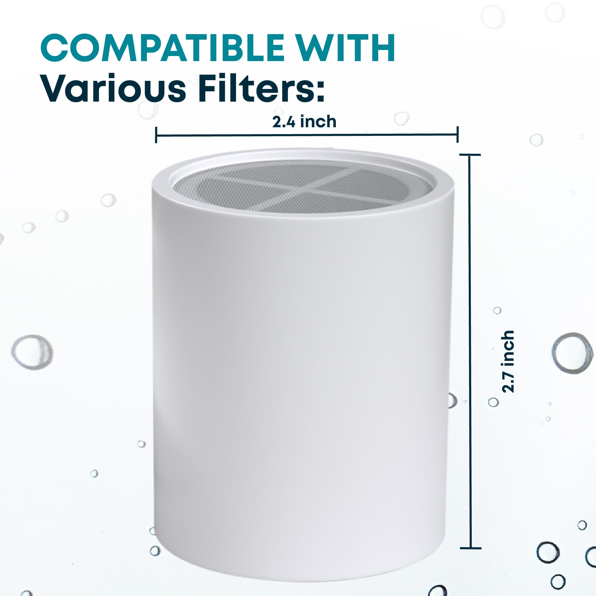 AquaHomeGroup 20-stufige Ersatz-Premium-Filterkartusche, 4er-Pack (kein Gehäuse), kompatibel mit jedem Duschfilter ähnlicher Bauform, 15 und 20 Stufen