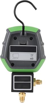 Digital HVAC Gauges, 5 Units Vacuum Pressure Manifold Refrigerating Digital Fluid Pressure Tester for AC Fluoridation 0 to 6000KPa