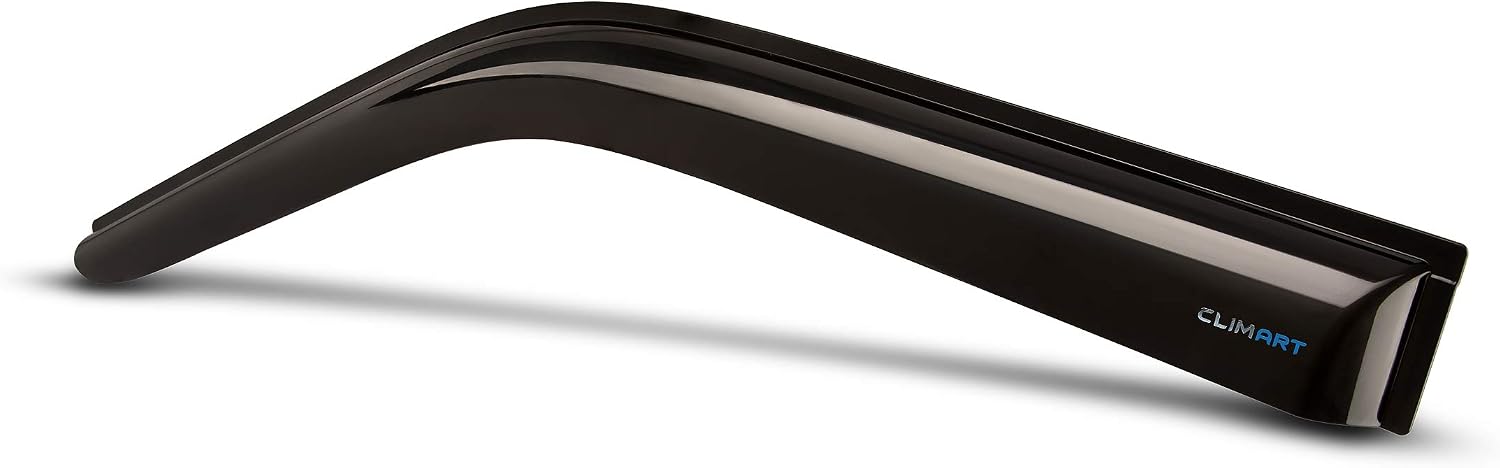 CLIM ART Incredibly Durable Rain Guards Compatible with Honda CR-V (CRV) 2017-2021, Original Tape-on Window Deflectors, Vent Deflector, Vent Window Visors for Cars, Dark Smoke, 4 pcs. - 417021