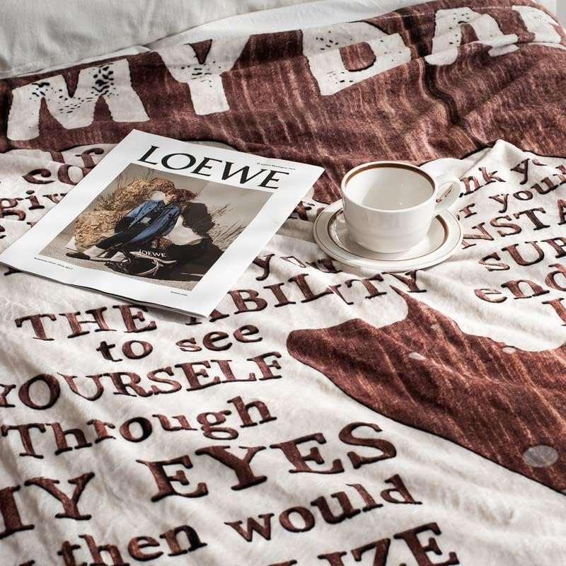 Gifts for Dad from Daughter to My Dad Blanket Best Gift for Fathers Day Birthday Christmas Valentines Day Bday Present Idea for Father Husband Men Him Healing Thoughts Throw Blanket 60''x50'' - Image 4