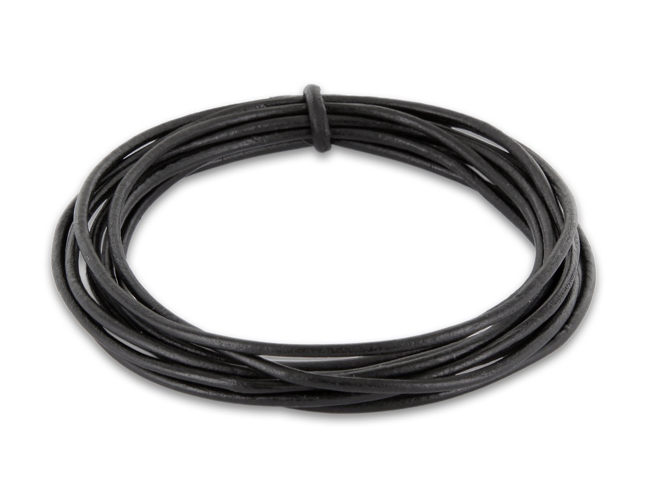 Auroris - 5m Lederband rund Ø 2 mm - Farbe wählbar - Variante: schwarz