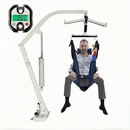 Báscula de elevación eléctrica simple, rápida y segura, báscula de levantamiento de pesas para pacientes, peso máximo de 330 libras, una báscula