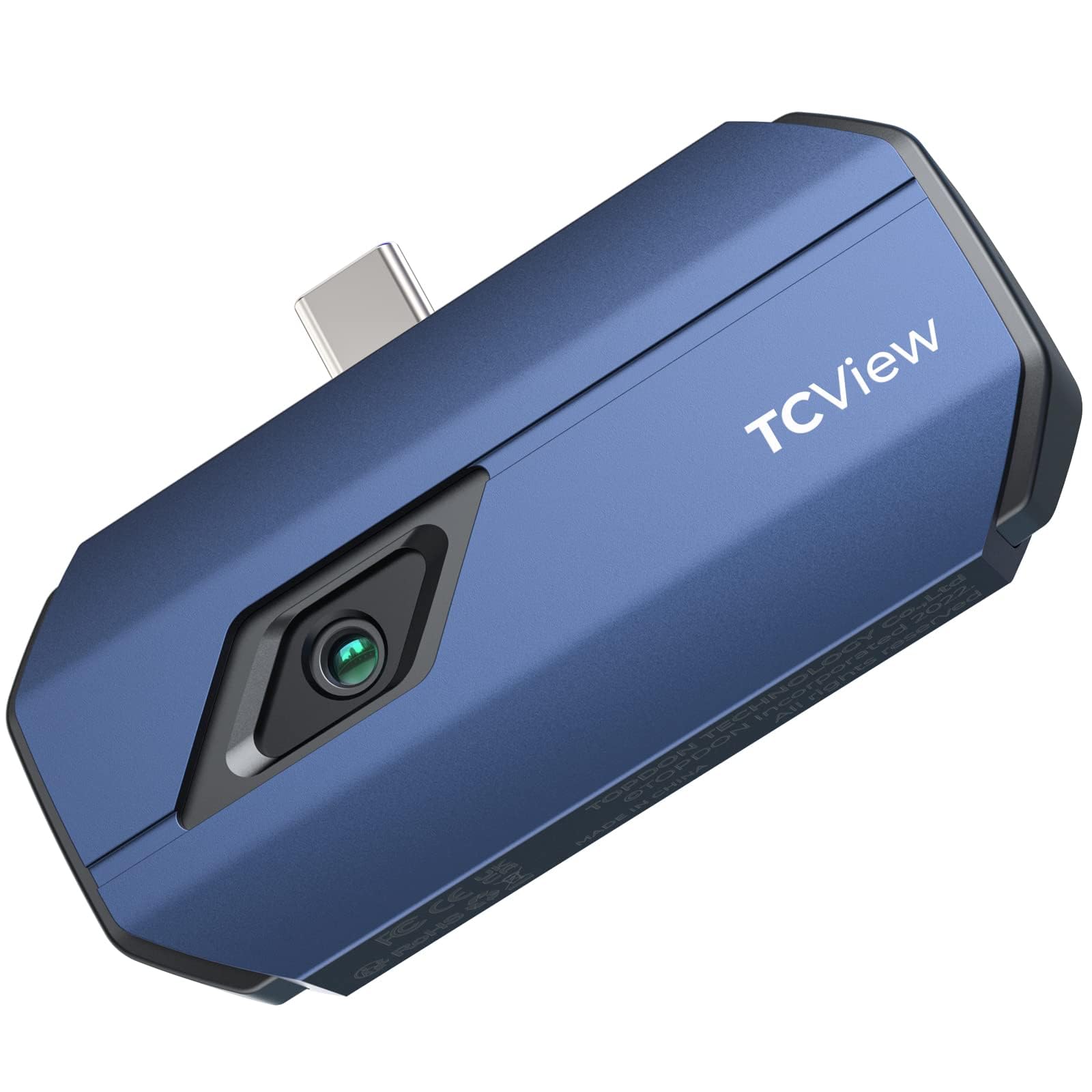 TOPDON Wärmebildkamera -TC001, 512x384 TISR Auflösung, ＜40mK Wärmeempfindlichkeit, 25Hz, Testbereich -20 ℃ bis 550 ℃, 0,1 ℃ Testpräzision, entwickelt für Android phones/Tablets und Windows Laptops