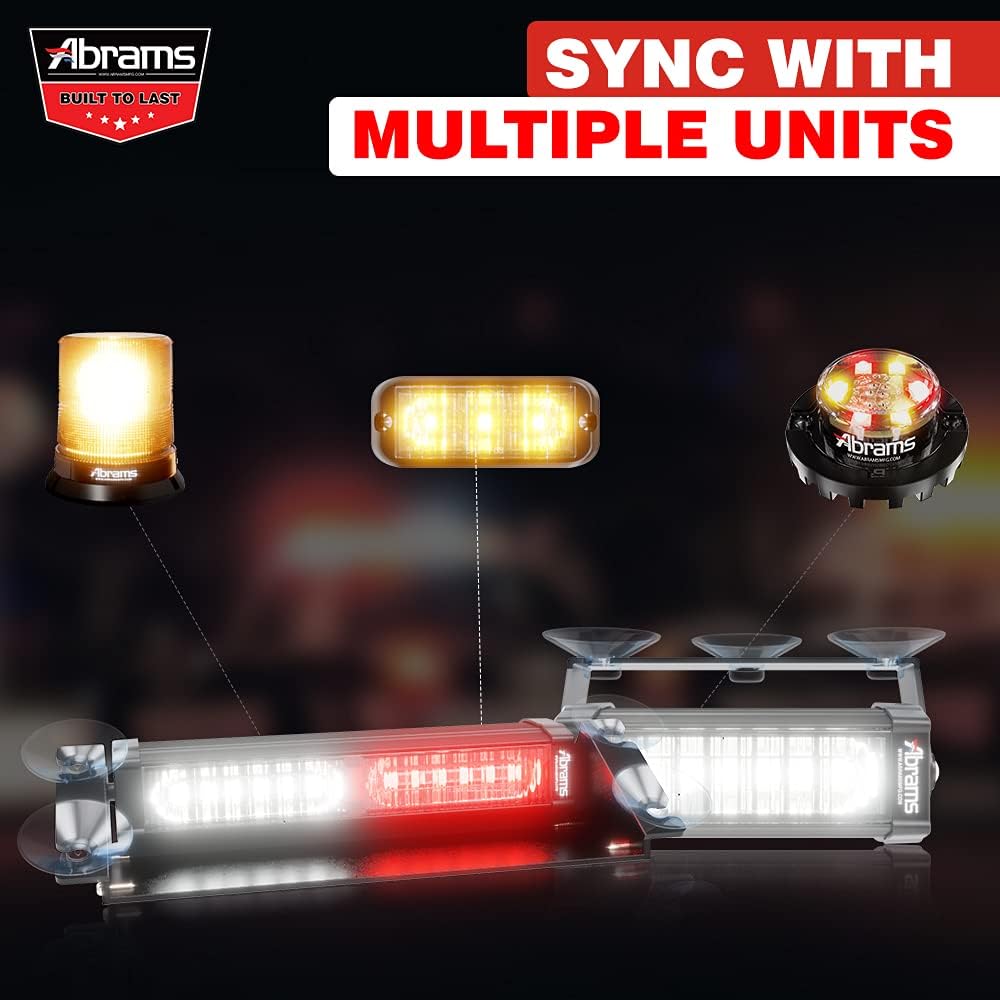 🛒 Crаzу Dеаlѕ Abrams Focus 2X Series (Green/White) 36W - 12 LED Security Patrol Vehicle Truck Windshield Strobe Warning Dash & Deck Light Bar