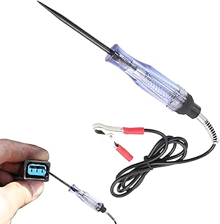 1 Pcs Circuit Tester Automotive 6V 12V 24V Portable Fuse Tester Involve Copper Clip and Protective Cover for Power Probe Use for Car Truck Circuit Test Fit Auto Repair and Low Voltage Circuit Faults