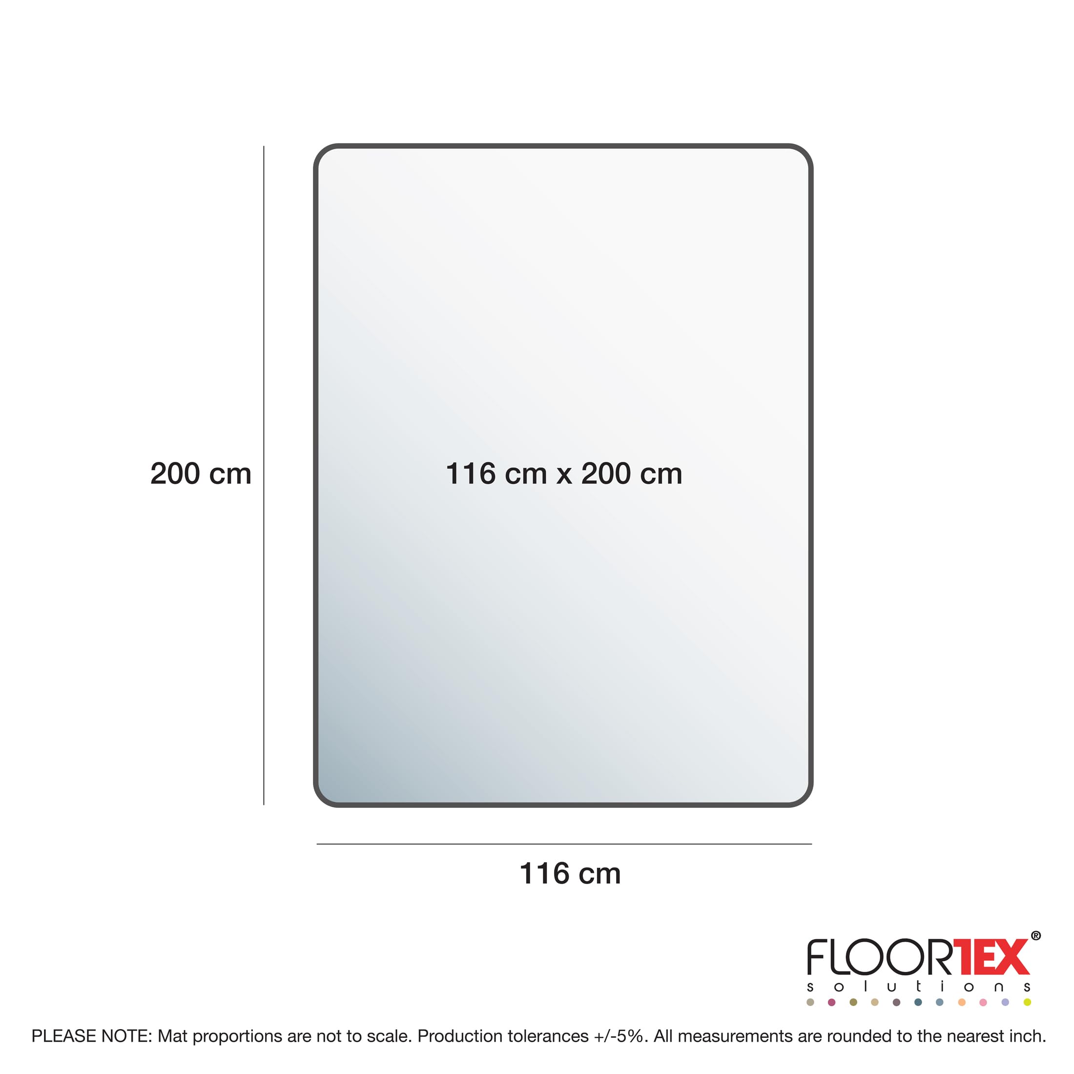 Floortex Cleartex Tapis de Protection de Sol rectangulaire en Vinyle sans phtalates pour sols durs 116 x 200 cm Transparent