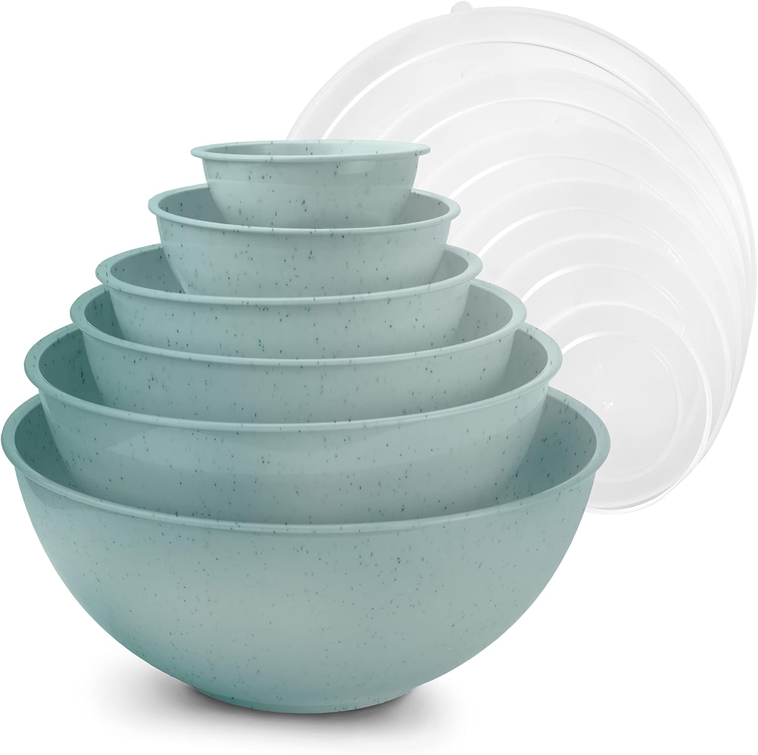 COOK WITH COLOR Mixing Bowls with Lids 12 Piece Plastic