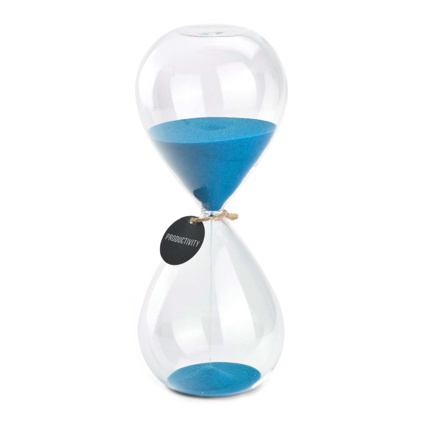 SWISSELITE (Blue color,60 mins) - Hourglass Sand Timers - Biloba Hourglass Sand Timer, 22cm Blue Sand Timer In 60 Mins