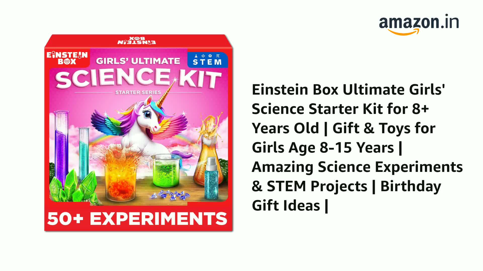 Einstein Box Ultimate Girls' Science Starter Kit for 8+ Years Old