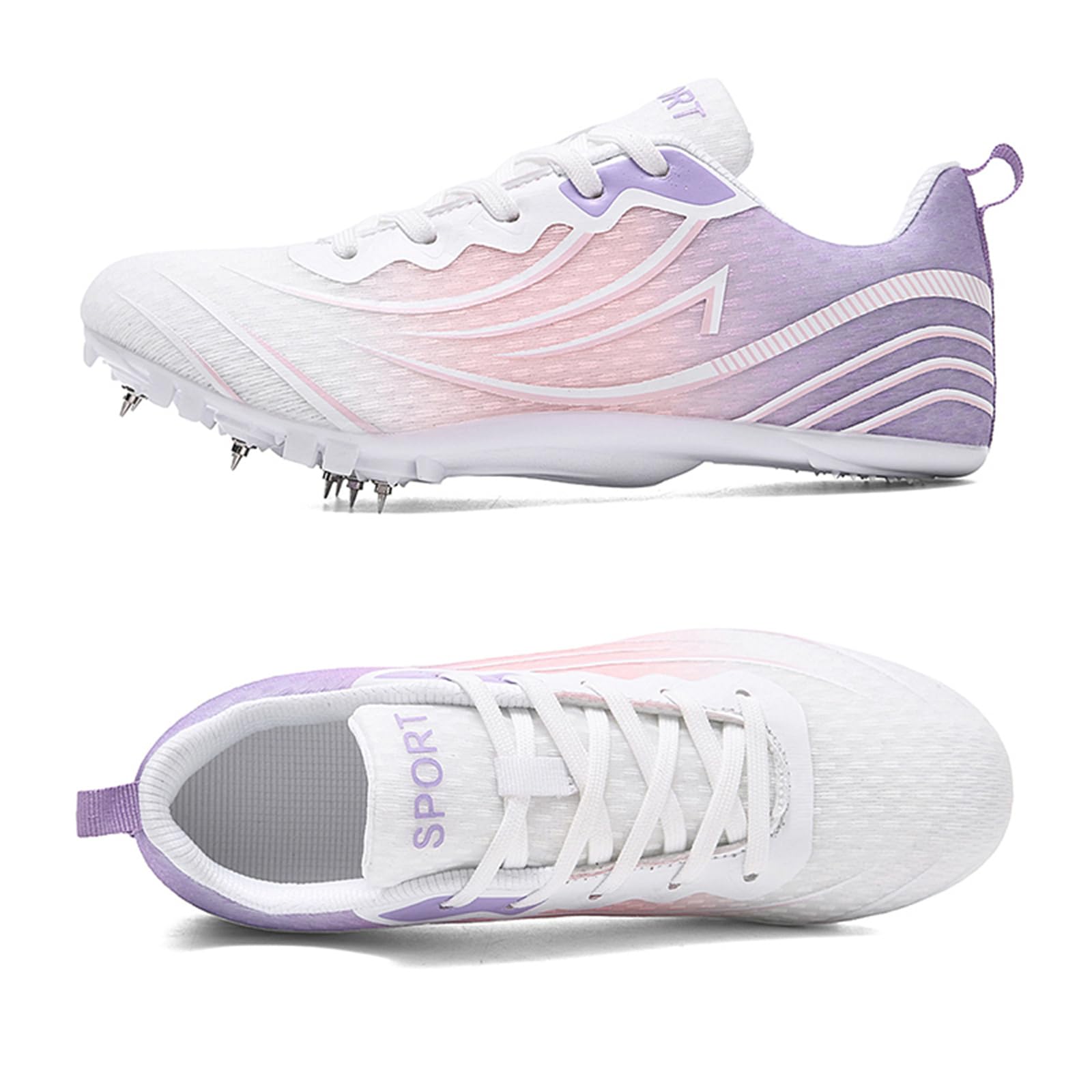 Chaussures À Pointes pour Femmes Baskets De Course pour Sprint Saut Athlétisme Athlétisme