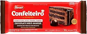 Cobertura Confeiteiro Meio Amargo em Barra 1kg - Harald