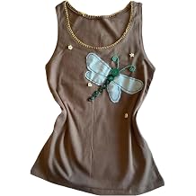 GGOOB Y2k Fairy Grunge Patchwork Tank Top Teen Girls Emo Vintage Graphic Tee Kawaii Cutecore Harajuku Streetwear