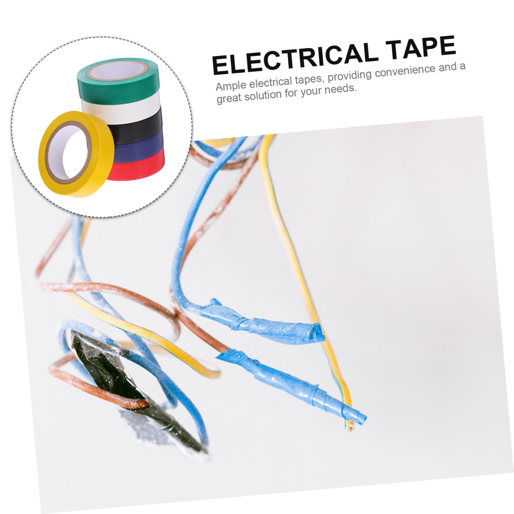ULTECHNOVO 30rotoli Nastro Isolante Elettrico Adesivo Da Colori Resistente Alle Alte Temperature Facile Da Usare Per Lavori Elettrici e Riparazioni Domestiche