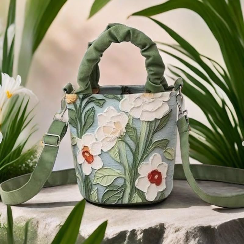 Bolso Bandolera Mujer con Diseño Floral Artístico miniatura 5