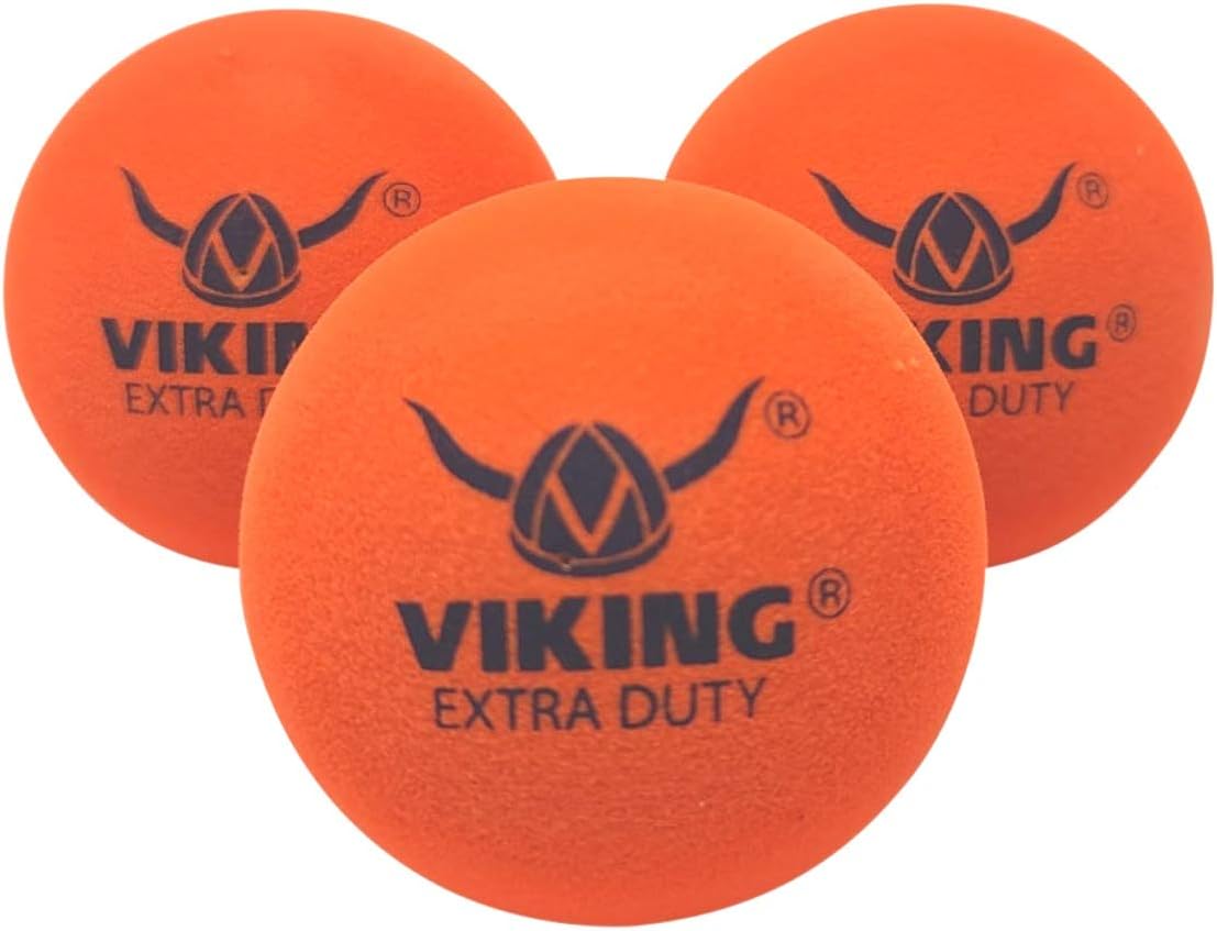 Viking Sports Extra Duty Platform Tennis Ball, Orange (Sleeve of 3)