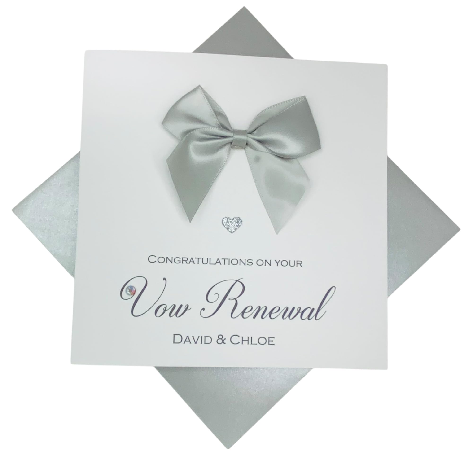 Wedding Vow Renewal Card Bride Groom Personalised - RE 89
