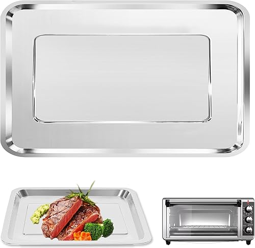 Bandeja de repuesto para horno tostador de convección para BLACK DECKER 8 rebanadas extra ancho horno tostador de convección, 14.6 x 8.8 pulgadas de
