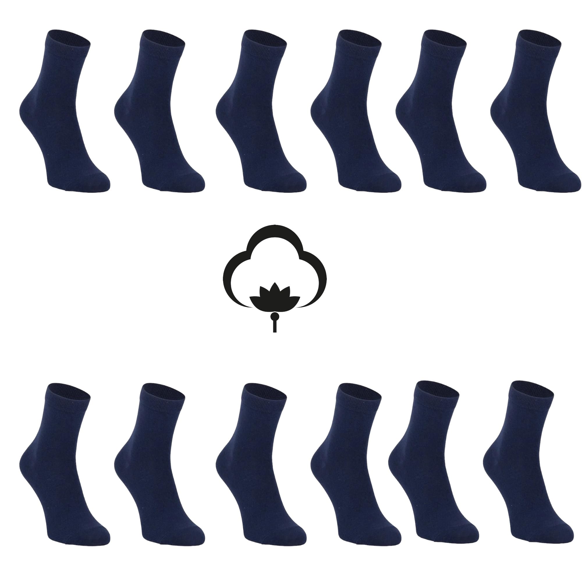 NAGAD PACK 6 PARES CALCETINES ESCOLARES- calcetin colegio niño, niña- Medias escuela algodon- calcetin deporte niño algodon- children socks