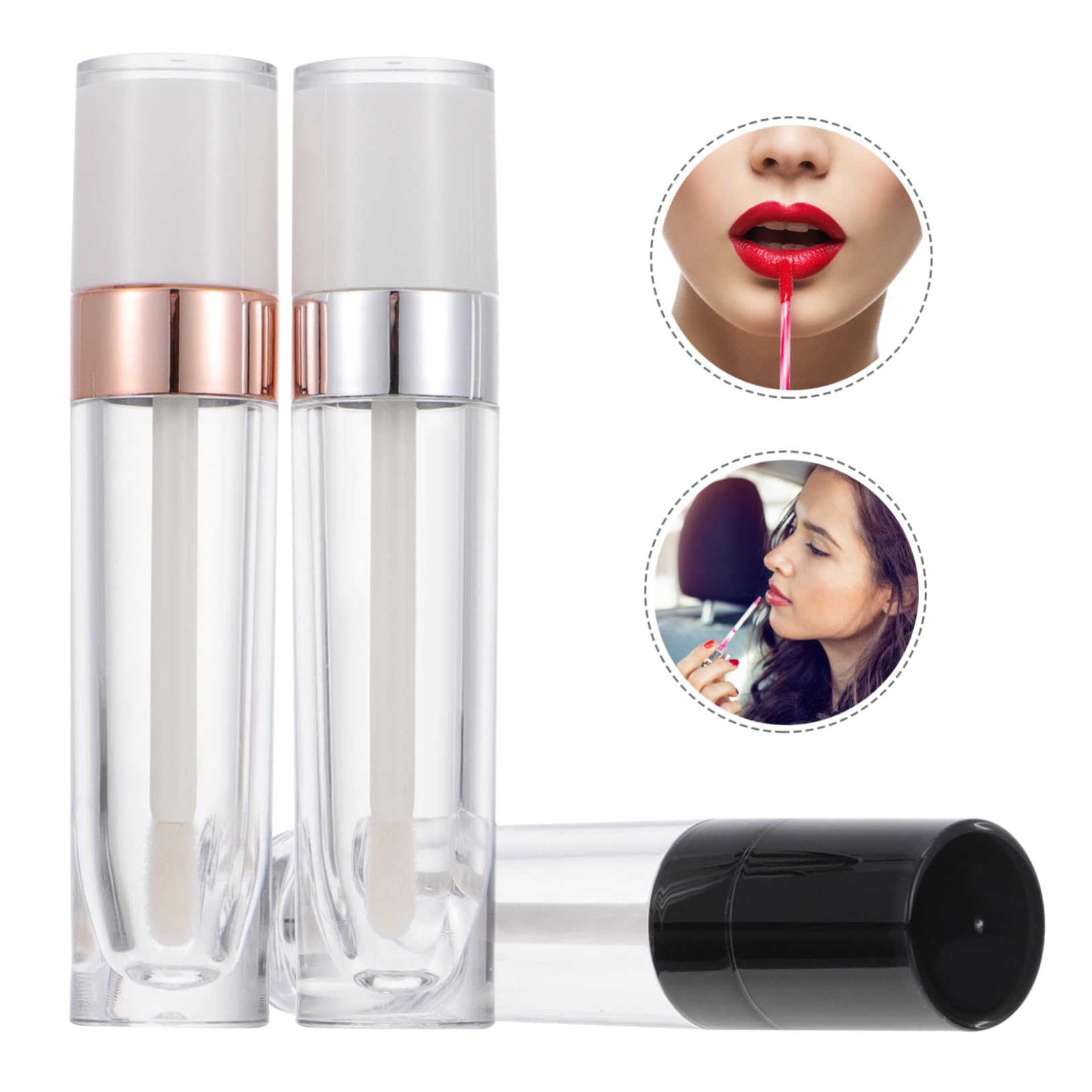 Didiseaon 2 Juegos Tubo Vacío De Brillo De Labios Maquillaje Maquilhagem Tubo De Esmaltes De Labios Tubos De Varita De Brillo De Labios Gloss Labios Envase De Brillo De Labios 9 Uds * 2