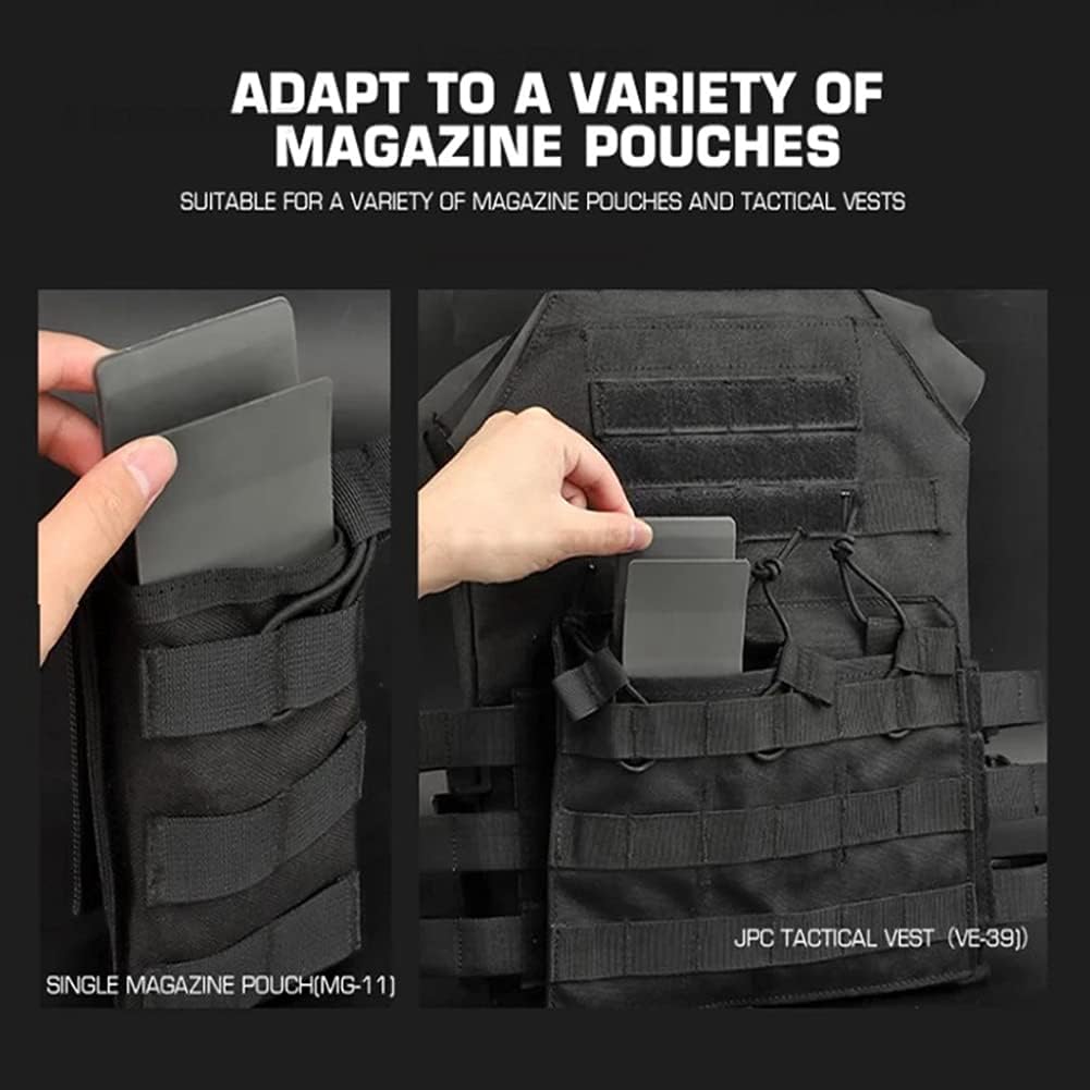 2pcs/Set Hunting Tactical Molle Vest Nylon Mag Magazine Pouch Insert Set Mag Carrier Clip