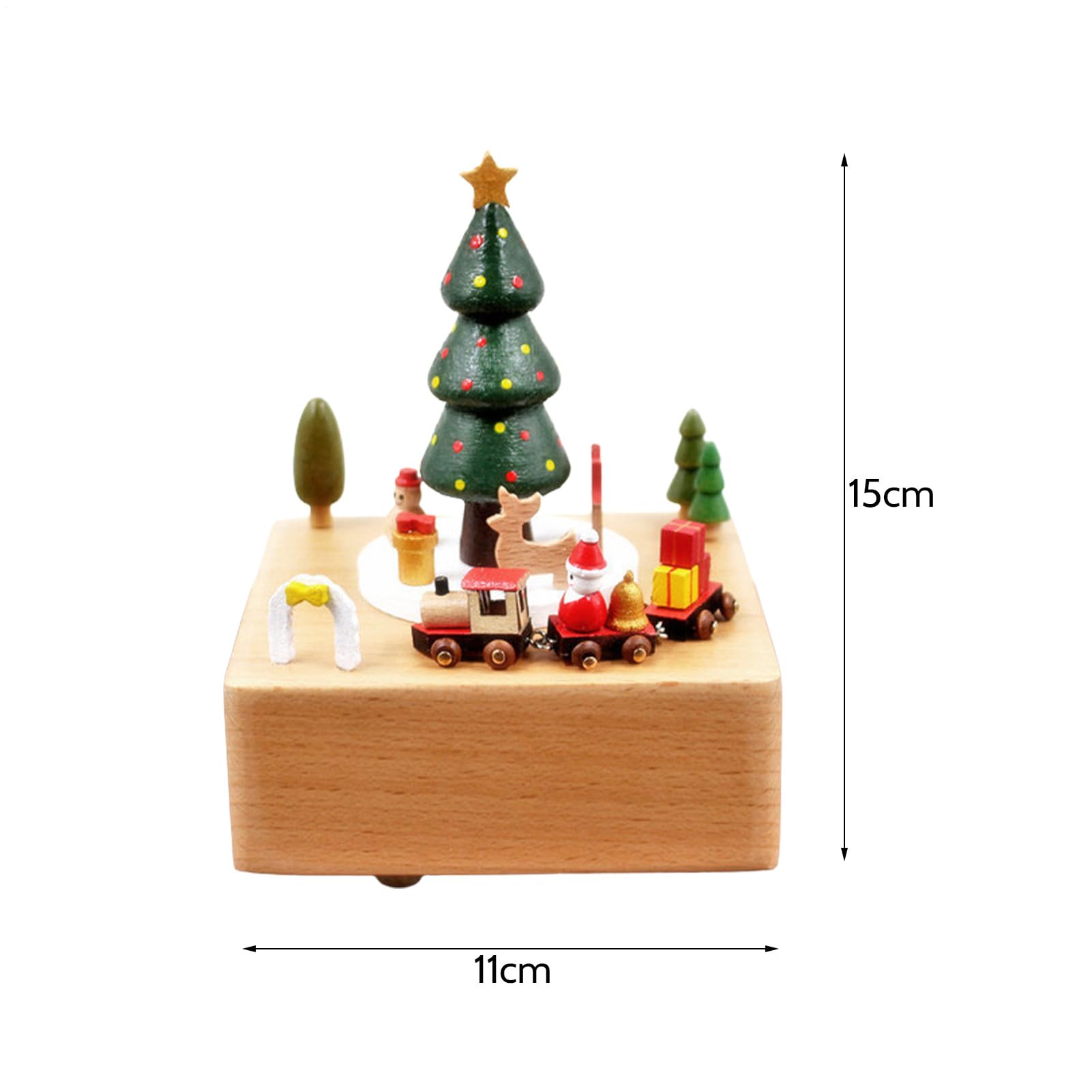 Carillon del | Carillon Natalizio in Legno,Decorazioni Musicali Festive | Divertenti Decorazioni Natalizie per Vacanze, casa, Feste