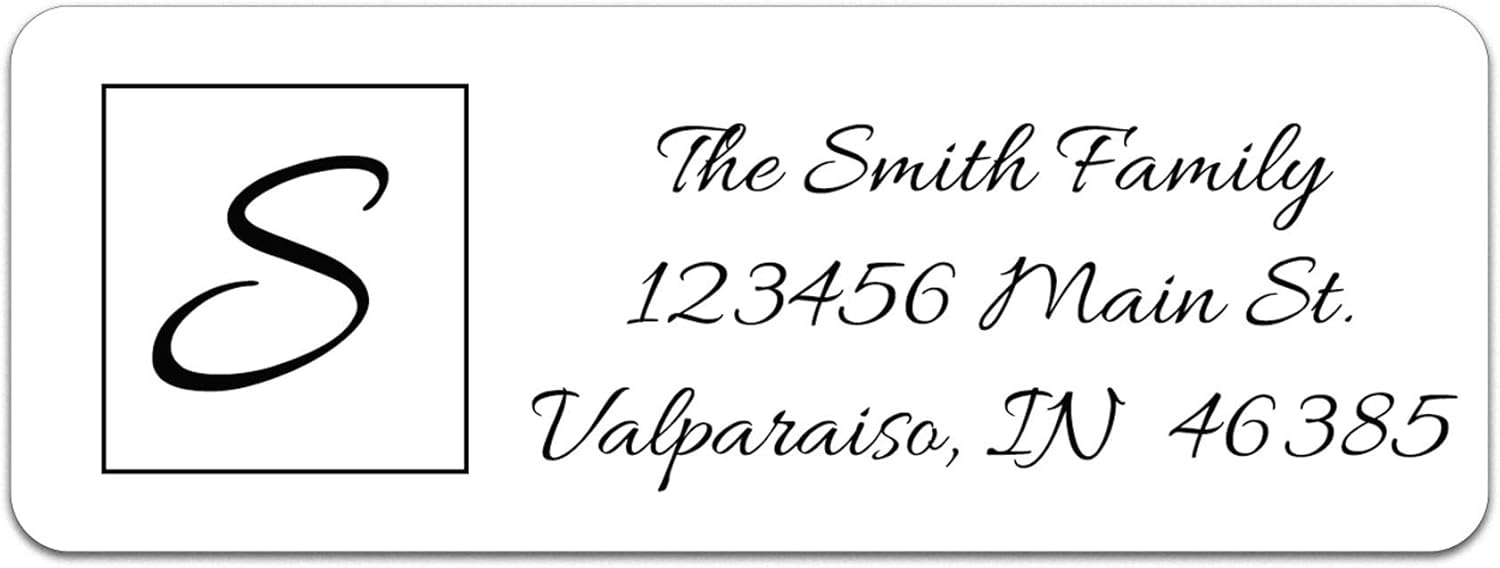 Personalized Return Address Labels Simple Elegant Design