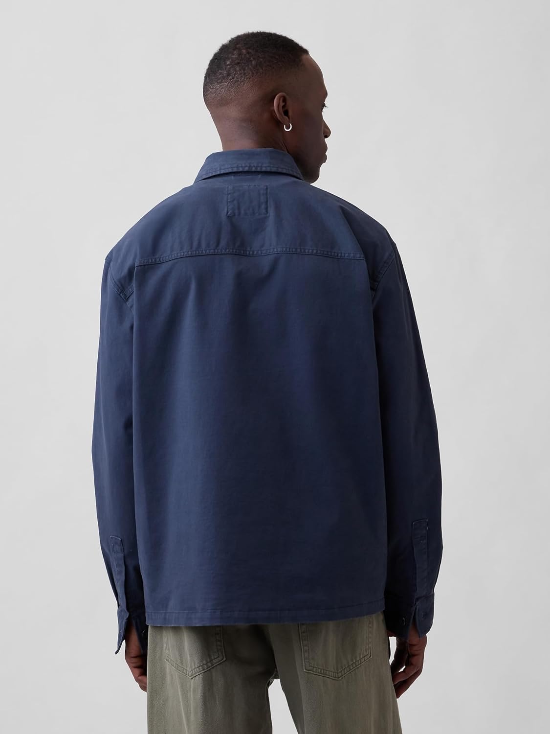 GAP mens Woven Twill Shacket