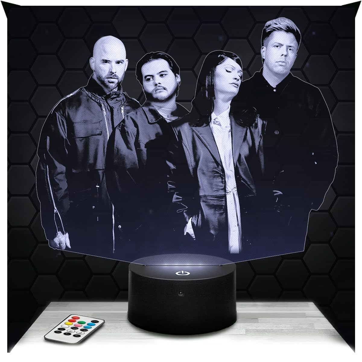 Lampephoto.fr - 3D Lamp Spirit Box Canadian Metal Band, Touch LED Night Light, 3D Hologram Effect, Christmas Birthday Gift Idea for Men and Women, Bedroom Decoration Object