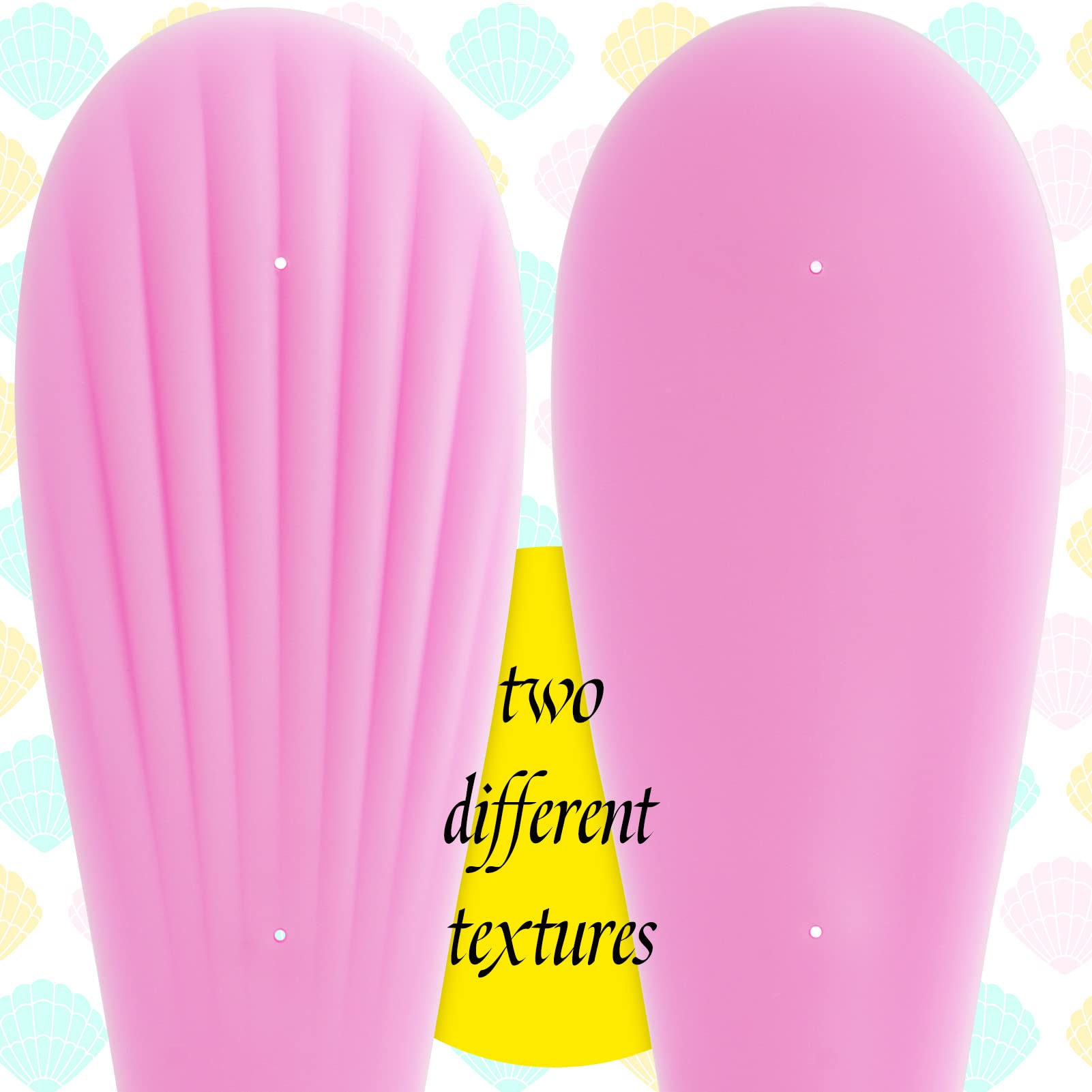 Spanking Paddle for Sex Play Rubber Shell Shaped Slapper Flexible & Firm Flirt Toy for SM Bondage Game Adult Couple for Men Women 14.17 inch TJIJP: Pink