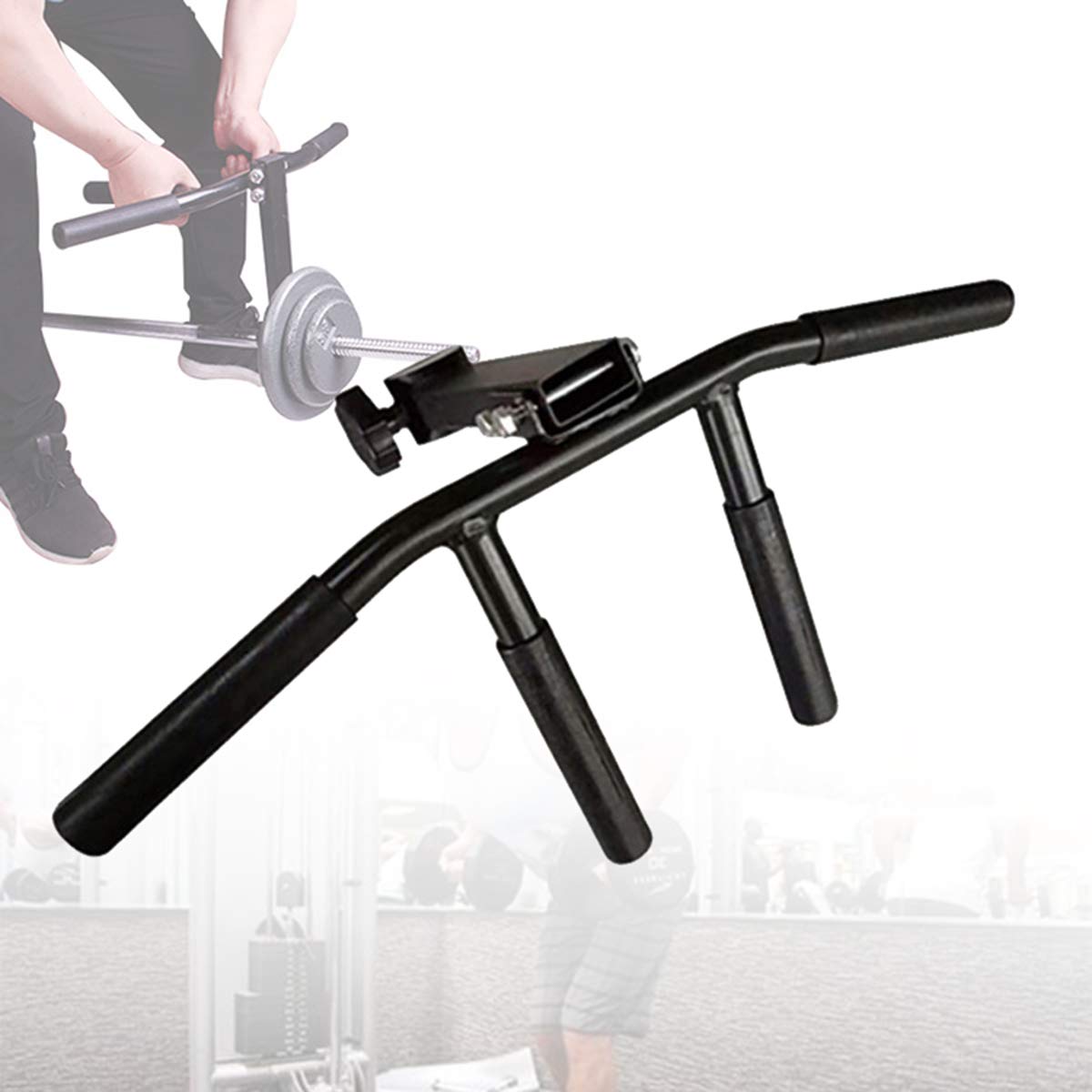 Ycrdtap T Bar Row Multi Grip Landmine Handle, Landmine T Bar Row for 3.2Cm And 5.2 Olympic Barbell - Back Rowing System