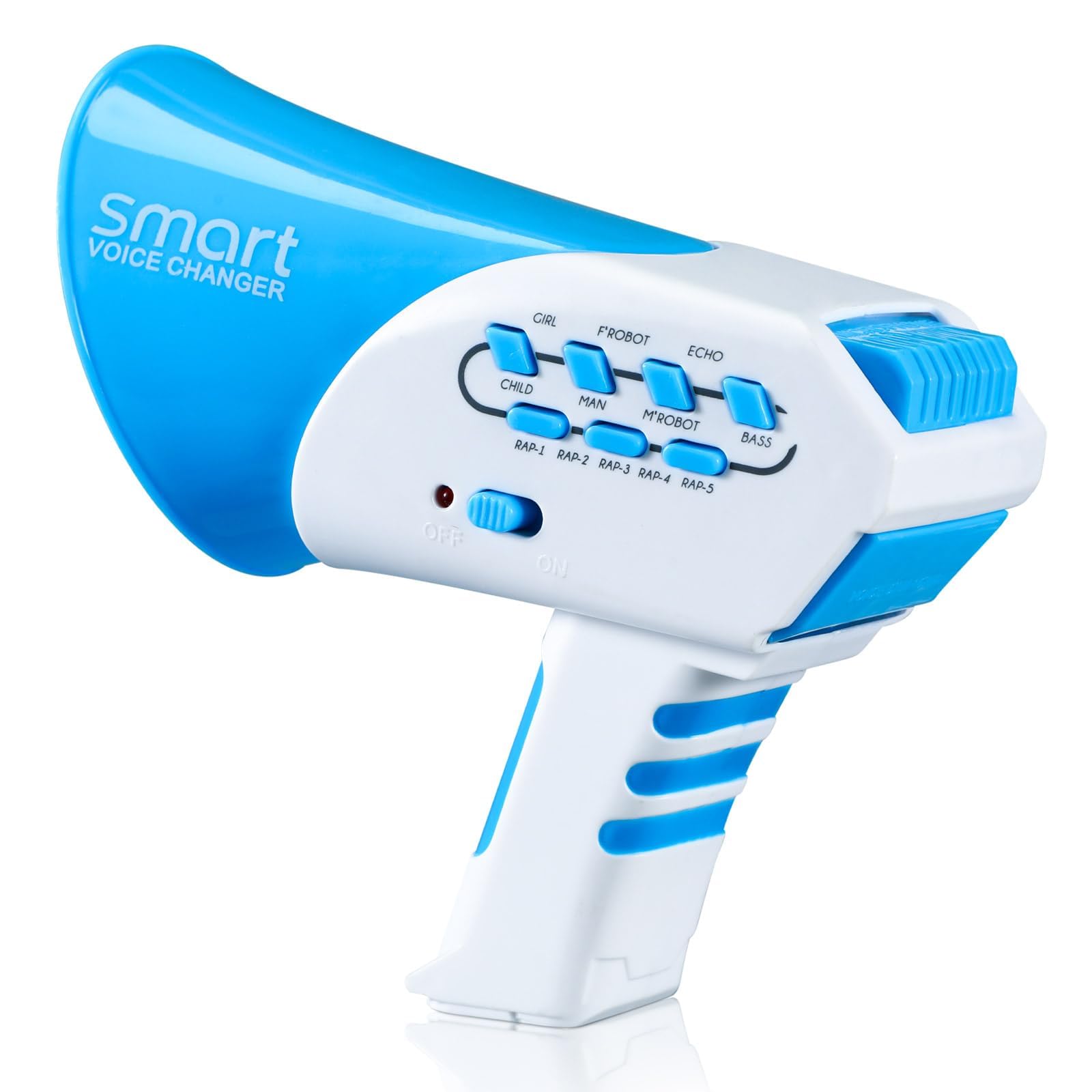 TERRIFI Voice Changer for Kids - 7 Sound Effects, Rhythm Function, Multi Voice Changing Loudspeaker Toy Megaphone Amplifier Toy with Different Voice Modifiers, Ideal Gift for Kids Age 3 and Up (Blue)