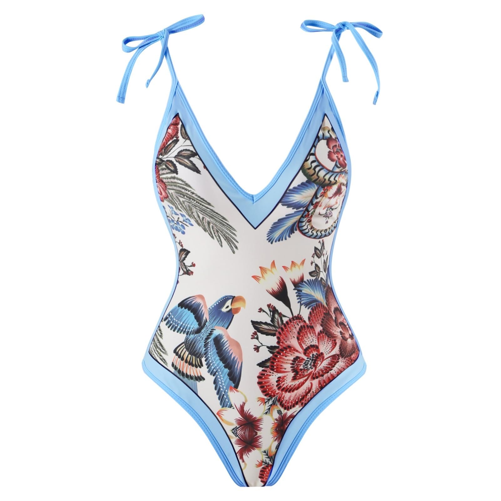 Sexy Badeanzug One Piece High Cut Bademode Frauen Push Up Bodys Sommer Badeanzug Frauen Einteilige Anzüge (Color : PK3, Size : L)