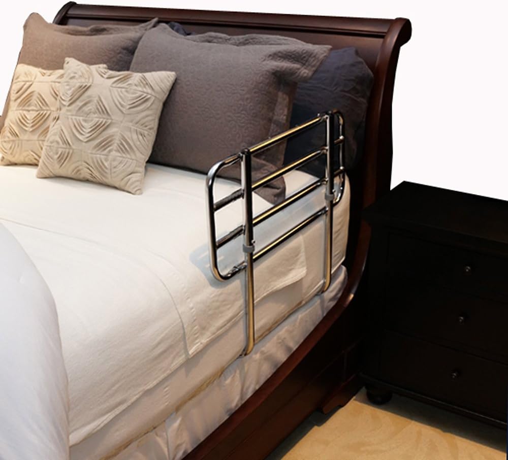 Easy Adjustable Bed Rail, Bedside Handle Support Bar