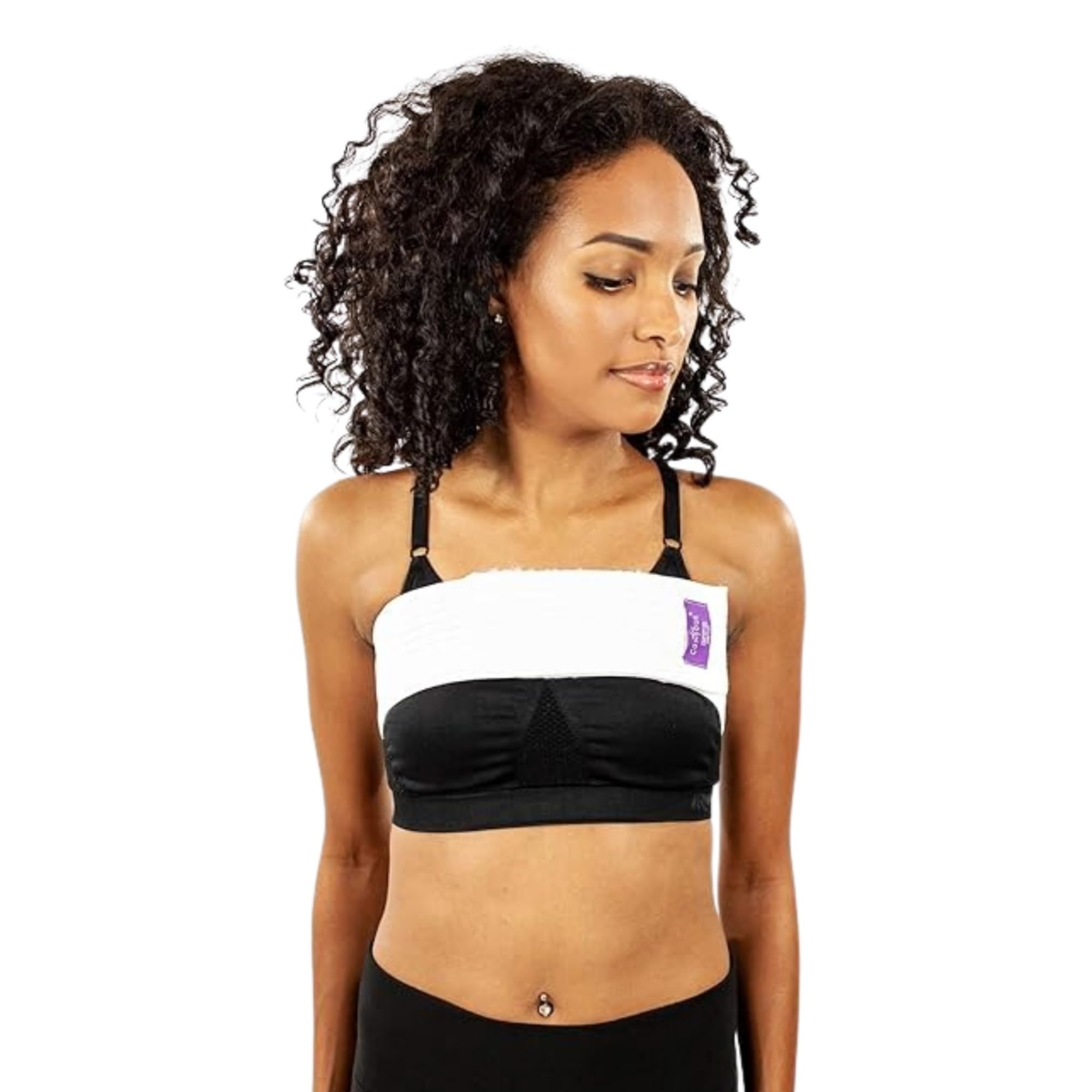 ContourMD Breast Band Post Augmentation – Breast Binder for Women, Chest Compression Wrap, Post Surgery Breast Implant Stabilizer Band, Breast Augmentation Post Op Essentials – Style S122 – White