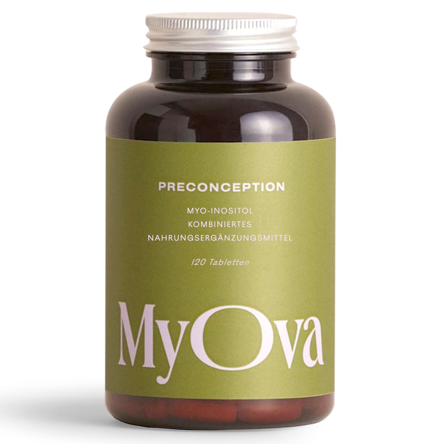 MyOva Preconception, PCOS-Nahrungsergänzung für den Kinderwunsch | PCOS-Unterstützung mit 2000 mg Myo-Inositol und 400 µg Folat für Kinderwunsch und pränatale Nährstoffversorgung