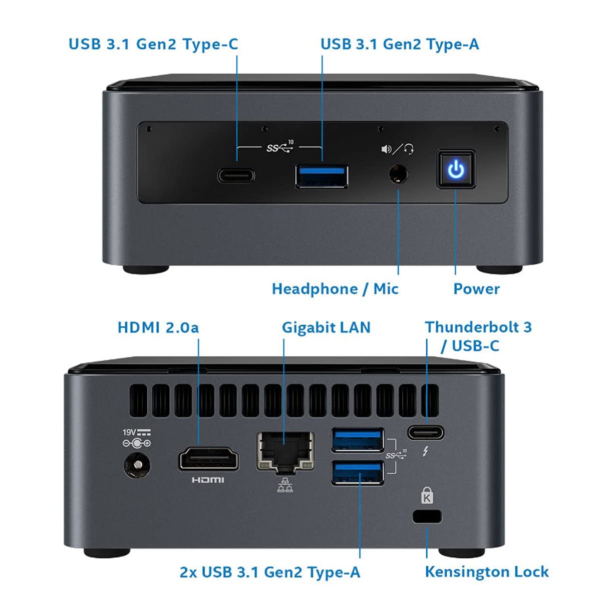 Intel NUC 10 Kit BXNUC10i5FNH5 Core i5-10210U Up to 4.2GHz 4 Cores