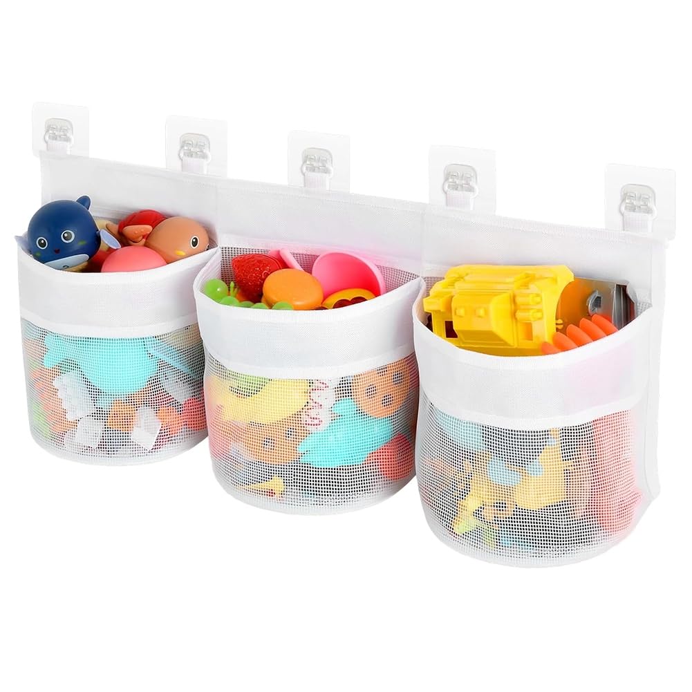 Hndhbfgrt Bath for Tub Toy Storage Organizer Bathtub Kids Toy Net, Baby Bath Toy Organizer for Tub, Shower Basket