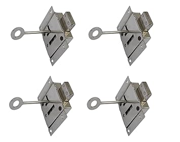 Wardrobe Lock/Universal Cupboard Lock/Drawer Lock Multipurpose Lock 75mm (Pack of 4 PCS)