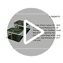 Image of Storite 2 Pack Nylon 33 L PVC Transparent Moisture Proof Storage box for Clothes Closet Wardrobe Organizer for Clothes Saree Bags with Carry Handle (DarkGreen, 44L x 31W x 24H cm)