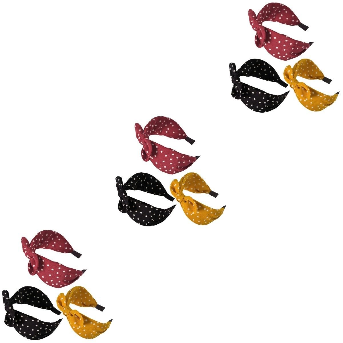 FRCOLOR 9 Piezas bandas de pelo de mujer gifts for women turbantes para mujeres diadema ancha de tela diadema con lazo diadema de ala ancha europeo y americano venda sombrerería Perder