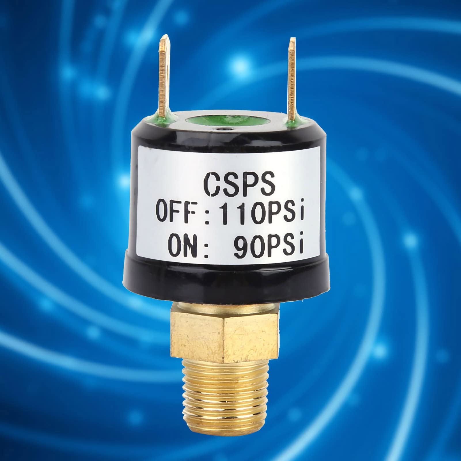 Wyłącznik Ciśnieniowy do Sprężarki Powietrza, 90-110 PSI, 110-220 VAC, 6-36 VDC, NO/NC, do Pompy Powietrza