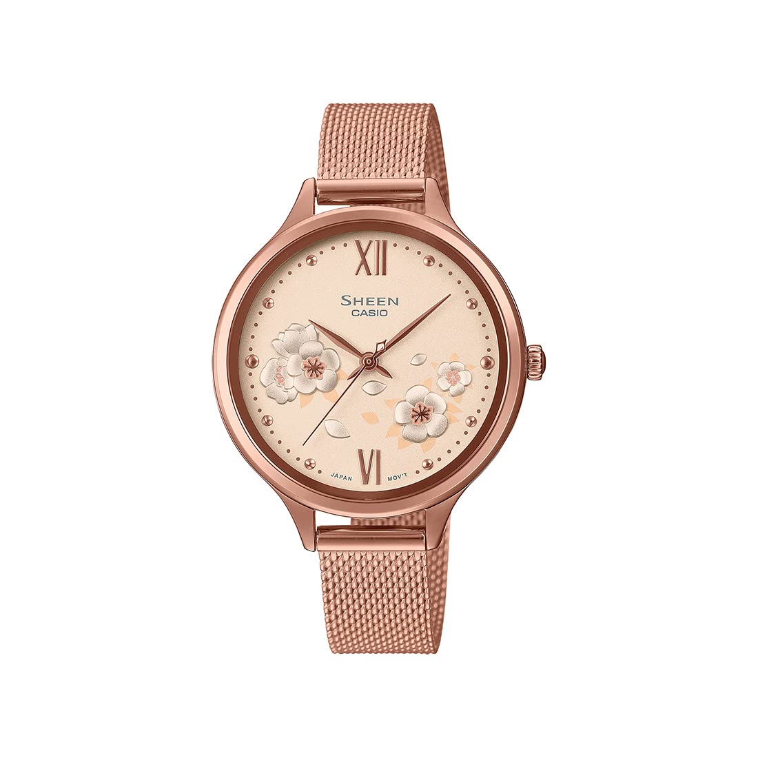 Casio Women Stainless Steel Analog Pink Gold Dial Watch-She-4551Pgm-4Audf, Band Color-Multicolor (B0BK97Y9YW) Amazon Price History, Amazon Price Tracker