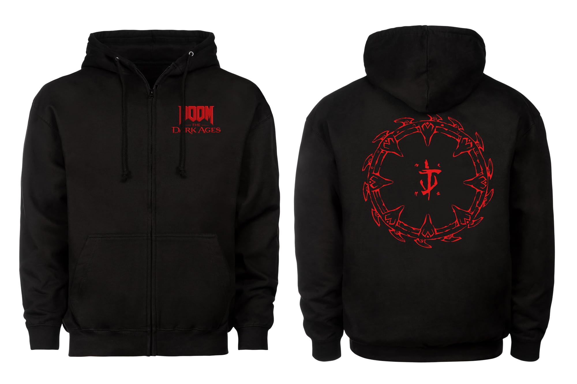DPI Merchandising DOOM: The Dark Ages Zipper Hoodie Shield Black L