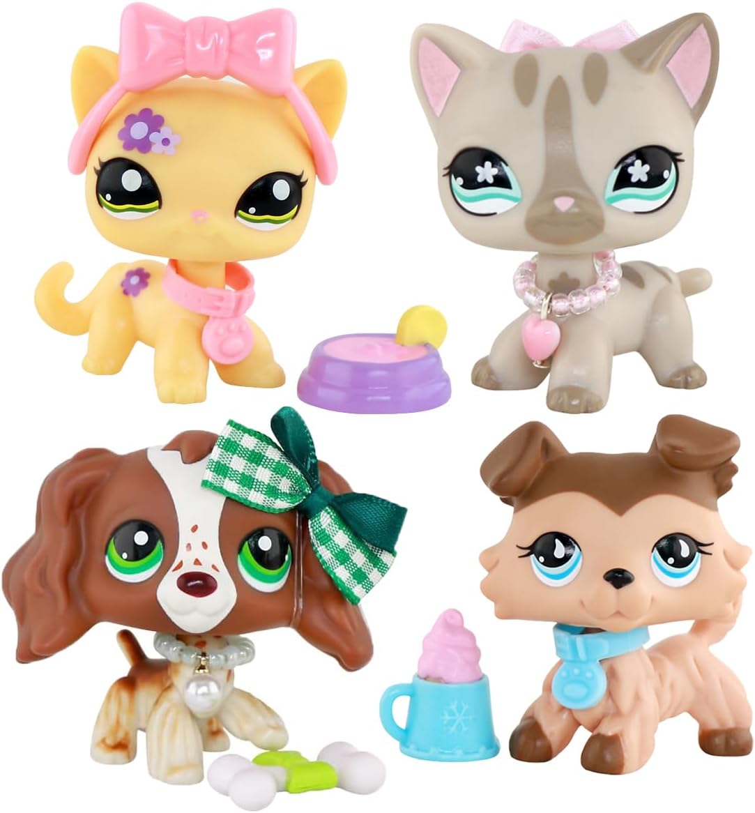 BOSONS LPS Toys,lps Pack lps Short Hair Cat & Brown Cocker