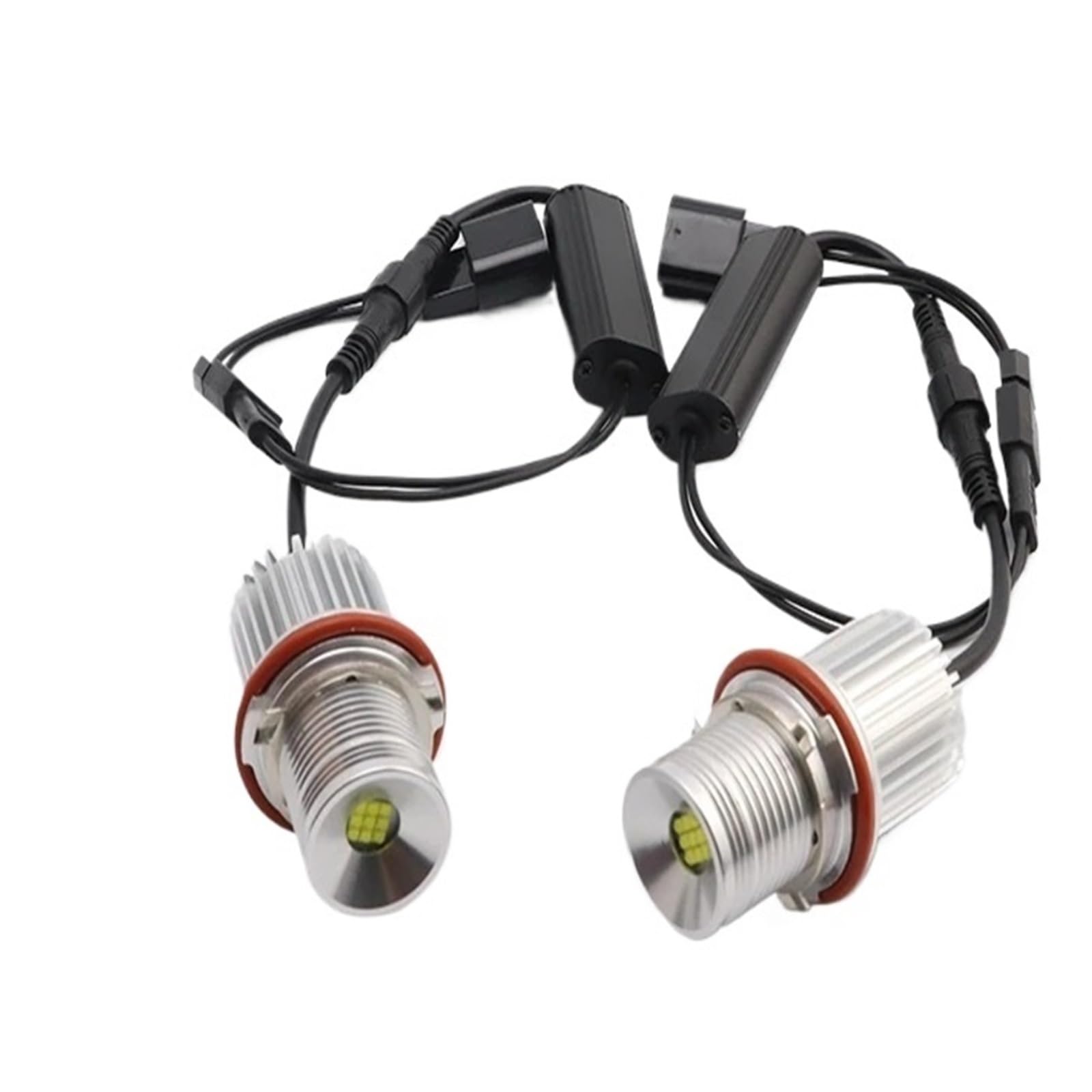 Luci diurne occhio d'angelo Per BMW E87 E39 Per M5 E60 E61 E63 E64 M6 E65 E66 E83 Per X3 000-2008 Lampada LED Angel Eyes Luci Posizione Lampadine Anelli halo LED