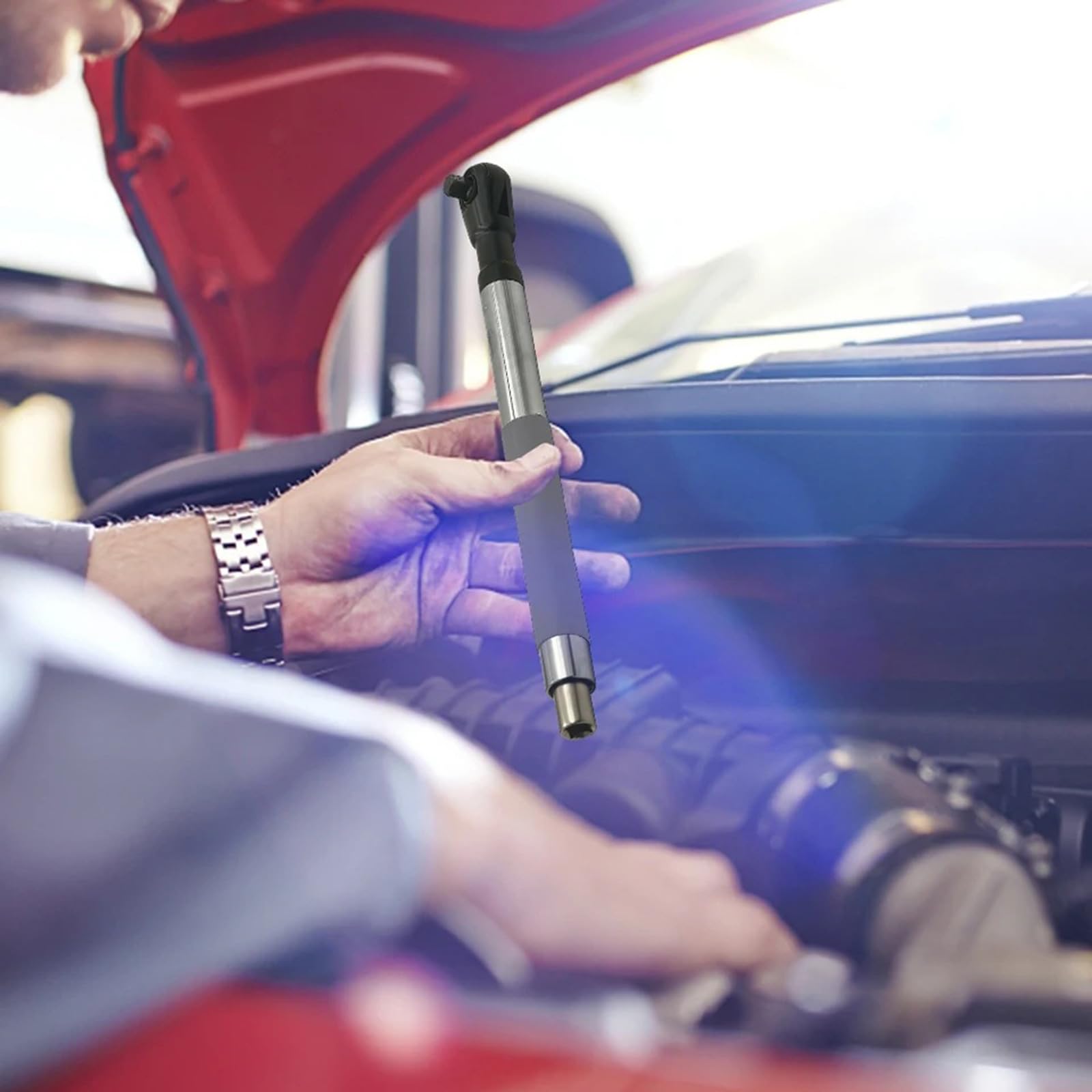 Chiave a cricchetto elettrica e manuale 2 in 1 per angoli di allineamento a quattro ruote in uno spazio delicato del telaio automobilistico in avanti e indietro