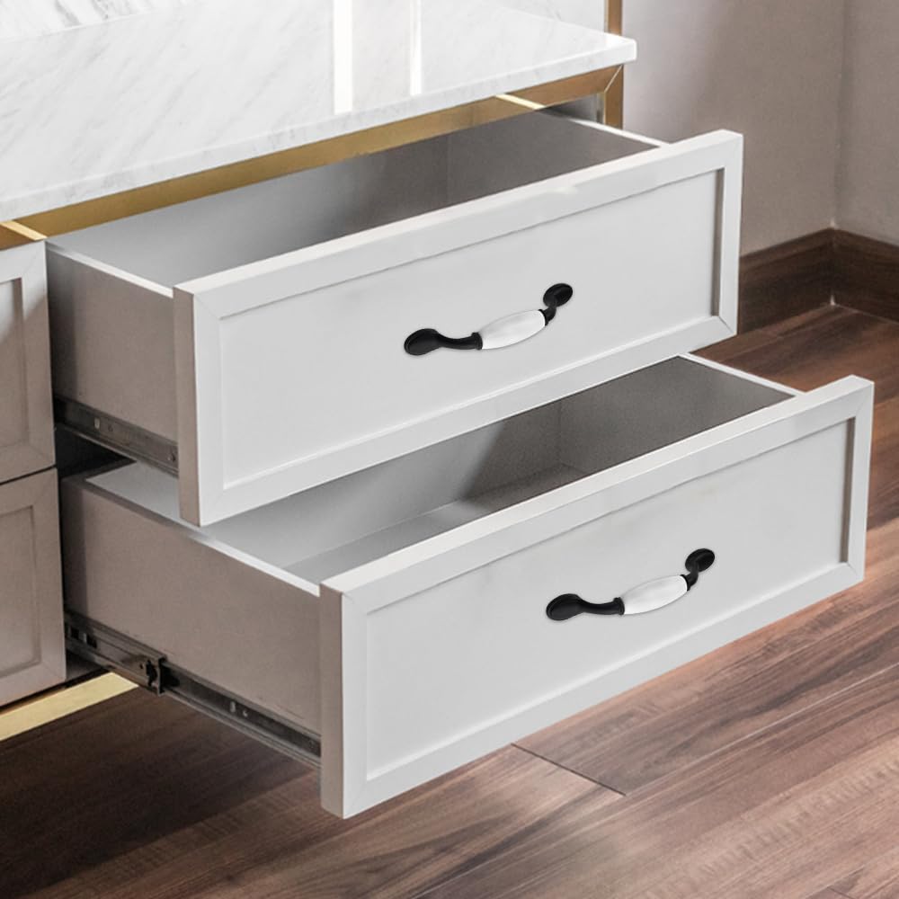 PRETYZOOM Lot De 5 Poignées Rondes En Céramique Pour Placard De Cuisine