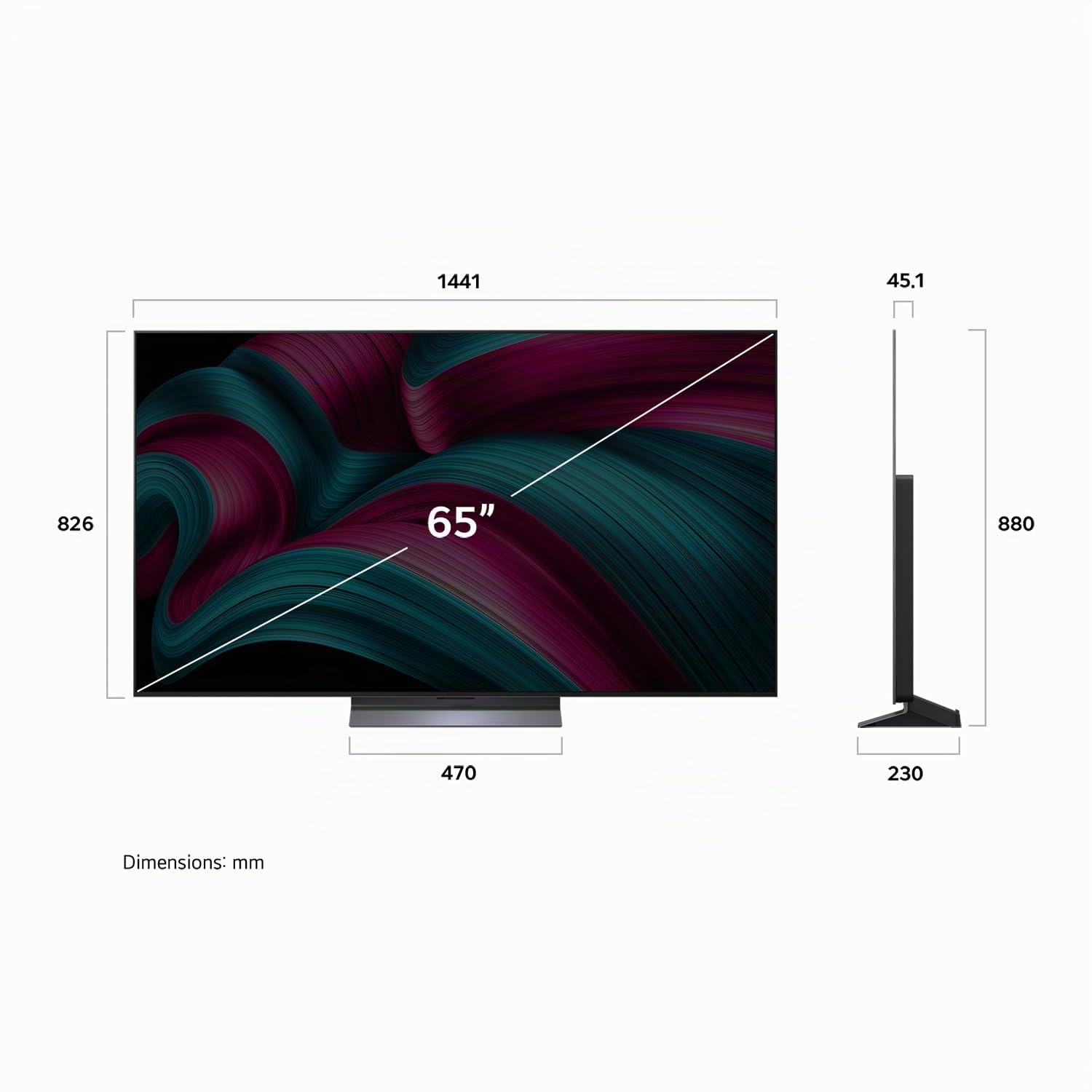 LG TV OLED Evo OLED65C5 164 cm 4K UHD 2025